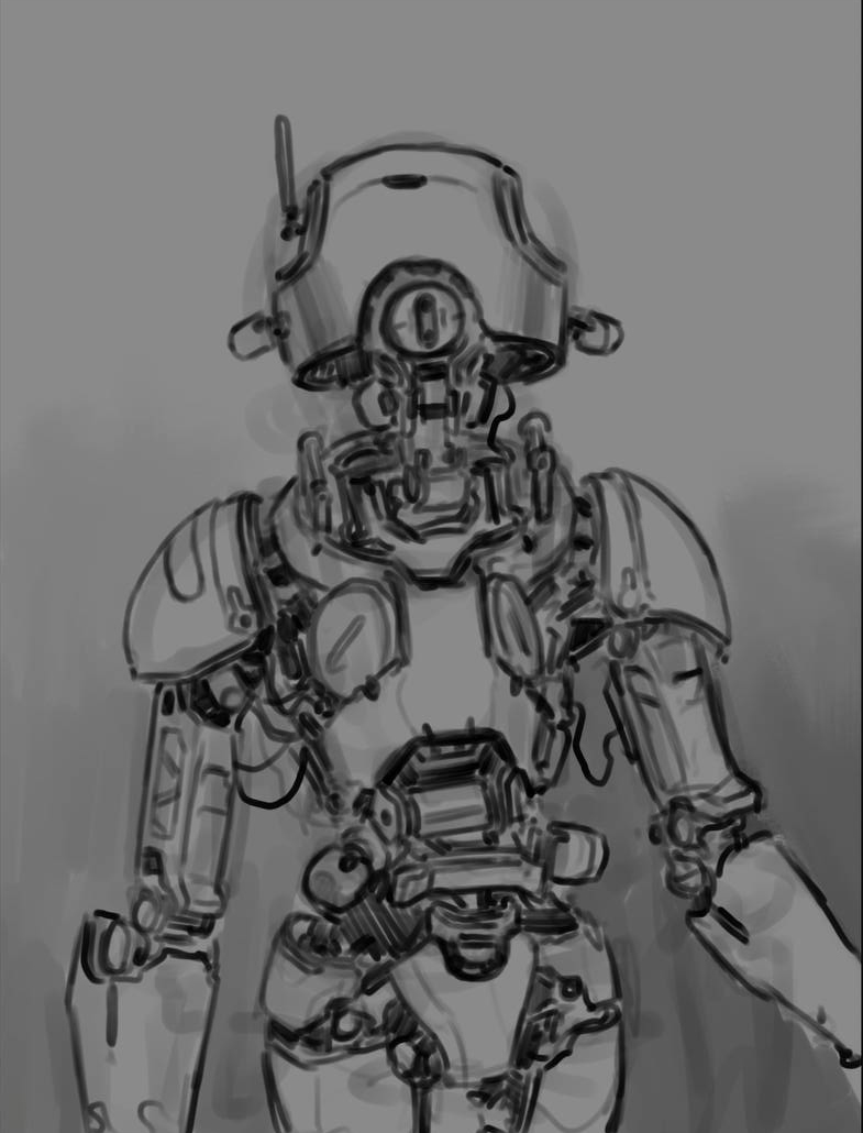 robot sketch